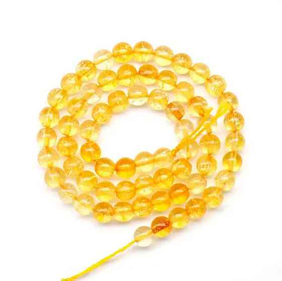 Бусины из натурального цитрина для украшений и рукоделия Киев