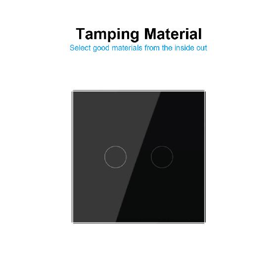 LIVOLO Розумний сенсорний вимикач для ролет LIVOLO чорний матове скло Коломия