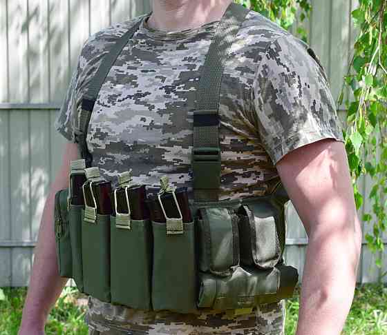 Жилет розвантажувальний з сумкою для скидання магазинів Novator G-4 Khaki Київ