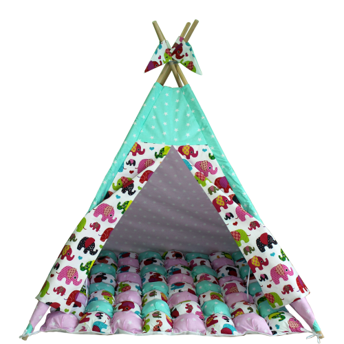 Вігвам Хатка комплект Бонбон Індія Рожевий з м'ятним Київ