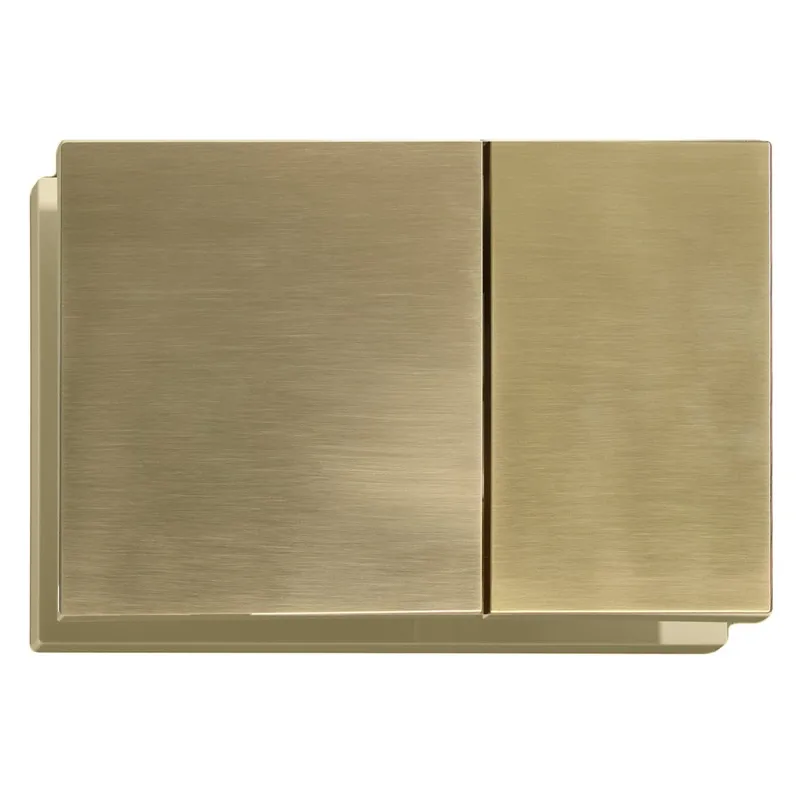 Панель змиву Koer KT-0610-12 240x160x32mmmm пластикова, кнопка квадратна (колір матове золото) (KR6137)   ( 26876 ) Харьков - изображение 1