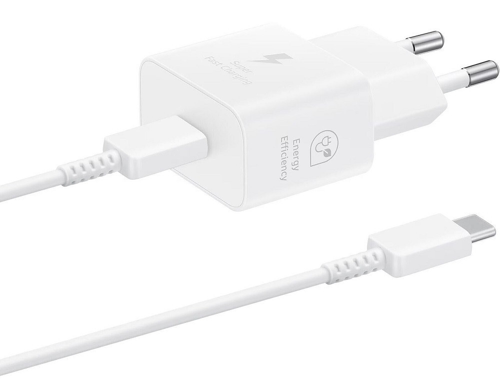 Сетевое зарядное устройство Samsung 25W Travel Adapter + Type-C cable White (EP-T2510XWEGEU) (6921949) Киев - изображение 1