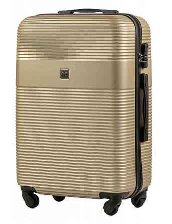 Валіза пластикова Wings 5398 середня 65 см шампань Київ