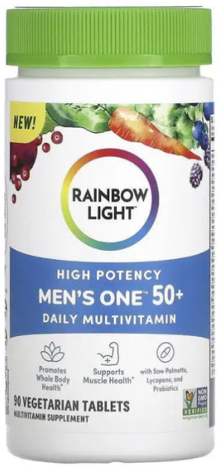 Мультивитамины для мужчин 50+ Rainbow Light Men's One 50+ 90 таб Киев - изображение 1
