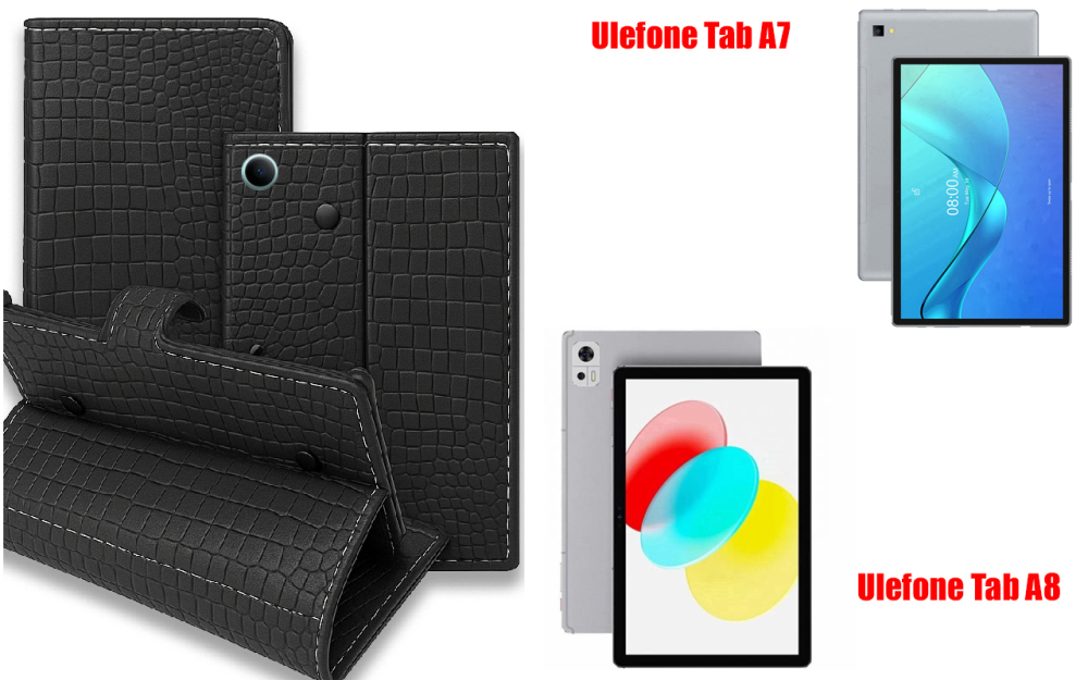 Книга-трансформер для планшета Ulefone Tab A10, цвет Black Krokodil Black Киев - изображение 1