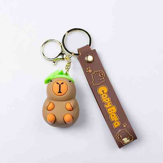 Дитячий брелок Капібара 5×3×4 (см) для ключів, на сумку і рюкзак HP-55-24CAP Коломия