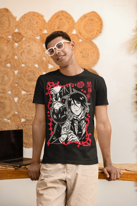 Футболка аниме Блакк Бутлер Киел Пхантомхиве оверсайз (S/M/L) Черний AnimeJ0624 Днепр - изображение 4