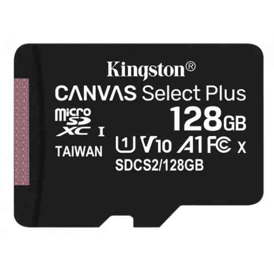Картка пам'яті Kingston microSDXC 128 GB Canvas Select Plus 100R A1 C10 (SDCS2/128GBSP) Николаев