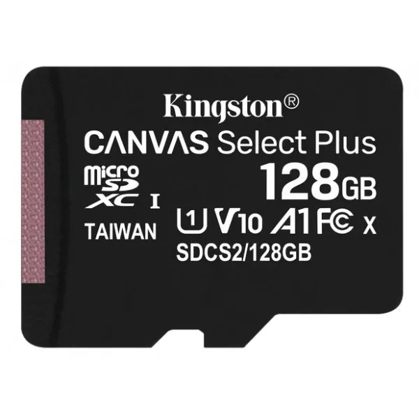 Картка пам'яті Kingston microSDXC 128 GB Canvas Select Plus 100R A1 C10 (SDCS2/128GBSP) Николаев - изображение 1