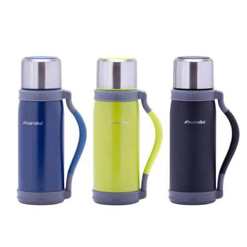 Термос 1200мл з нерж.сталі (блакитний, фіолет., Оранж., Салат.) KAMILLE Житомир - фото 1