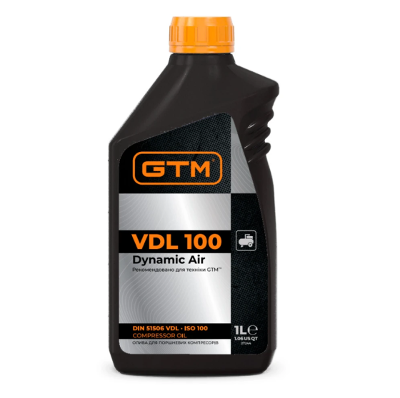 Смазка компрессорная GTM Dynamic Air VDL 100 – 1 л. Киев