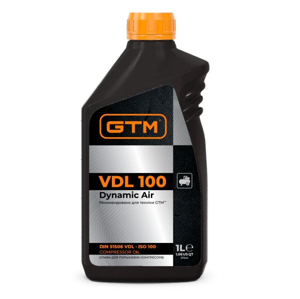 Смазка компрессорная GTM Dynamic Air VDL 100 – 1 л. Киев - изображение 1
