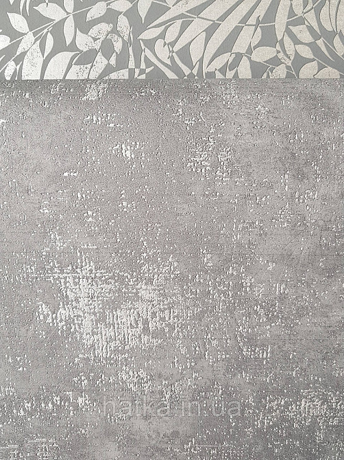 Шпалери вінілові на флізеліні AS creation The Bos 0.53х10 під штукатурку ефект потертості сірі зі сріблом Київ - фото 2