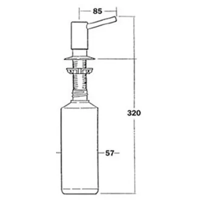 Дозатор для рідкого мила Elleci ADI02300 Вінниця