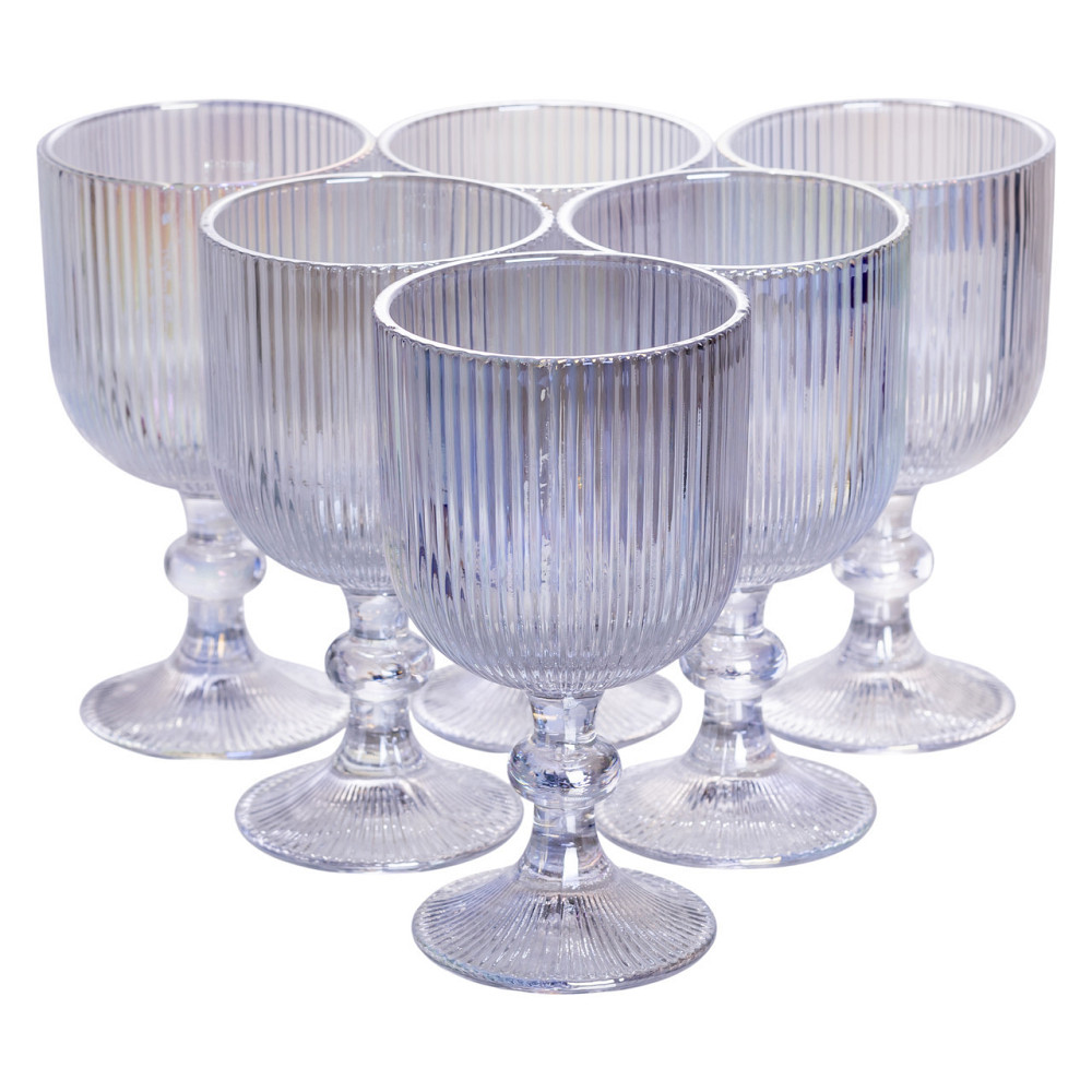 Набір винних бокалів на ніжці, 6 шт, 300 мл Київ - фото 1