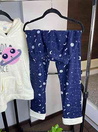 Тепла піжама жіноча Біло-Синій 3XL Харків