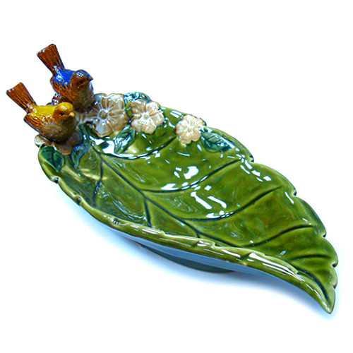 Конфетница керамическая Лист с птицами Киев - изображение 1