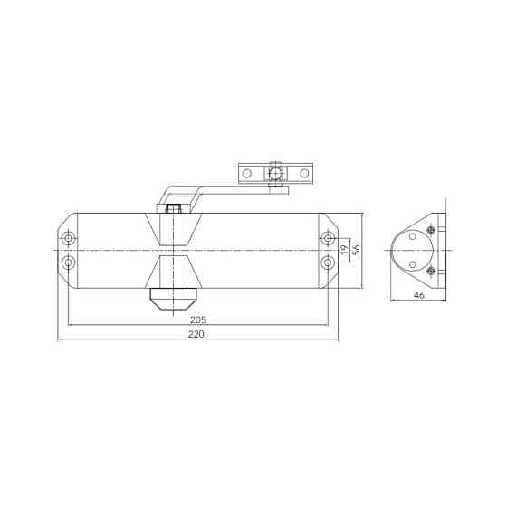 Дверний доводчик Dortec DT-84 Graphite (63-00035) Киев