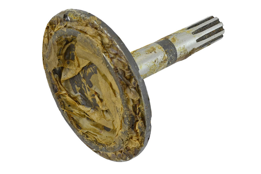 Вал шестерни колёсного редуктора УАЗ 469 переднего моста левый, правая резьба без точки (грибок) ведомой Мукачево - изображение 1