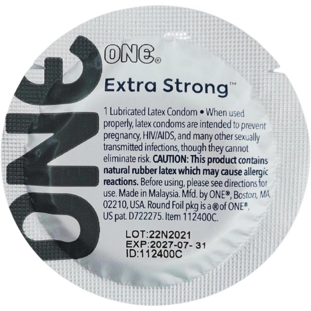 Набор прочных презервативов классической формы One Extra Strong с разным дизайном (цена за 5 шт.) Sex Aura Киев - изображение 1
