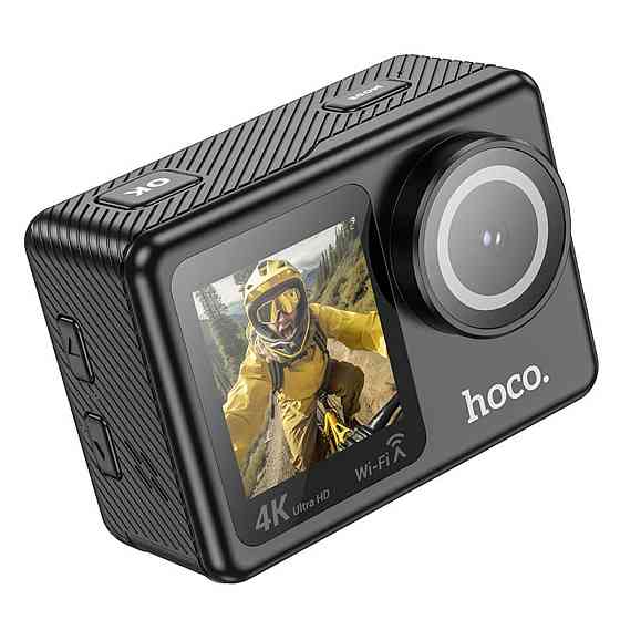Екшен камера HOCO DV101 dual color screen sports camera Black (6942007616805) Київ