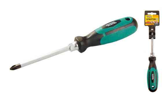 MASTERTOOL Викрутка хрестова магнітна MASTERTOOL HEXAGON РН2х100 мм ручка з TPR покриттям 45-82 Коломия