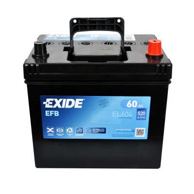 Акумулятор автомобільний EXIDE START-STOP EFB 60A (EL604) Вінниця - фото 2