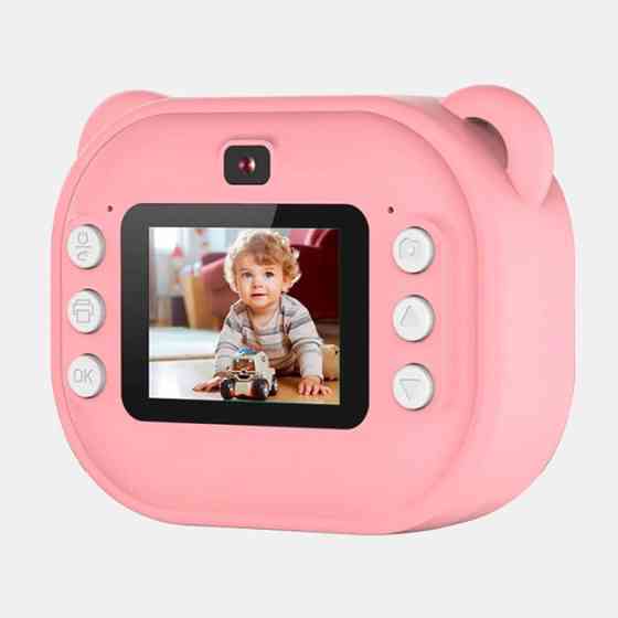 Детский фотоаппарат с функцией селфи, Фотоаппарат принтер мгновенной печати детский BH-15 Львов