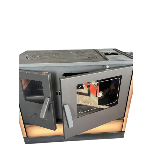 Печь-кухня на дровах Hosseven 4020 с духовкой и варочной поверхностью 8 кВт до 60 м2 отопительно-варочная печь Турция Тернополь - изображение 5