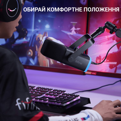 Микрофон Fifine TAM8 USB Black (TAM8) Винница - изображение 9