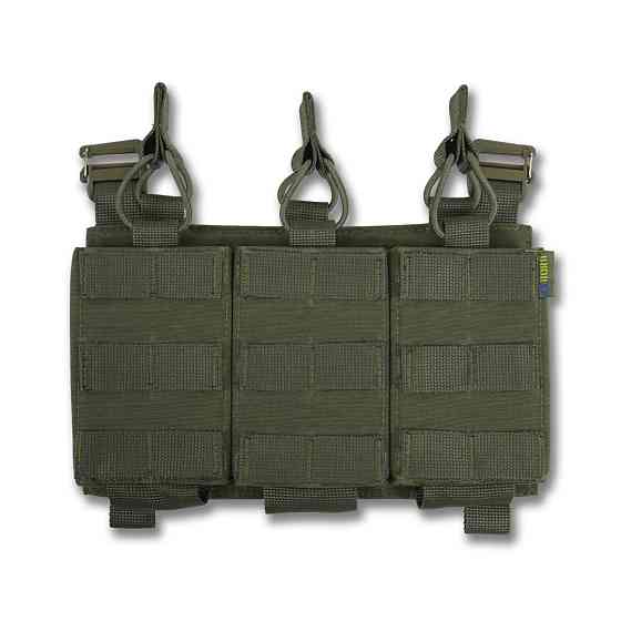 Зʼємна передня панель до плитоноски з підсумками під 3 магазини хакі Київ