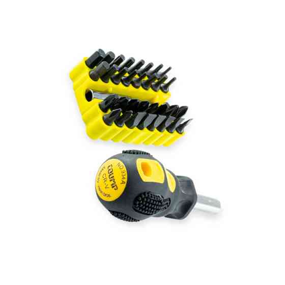 Отвертка с битами 34 шт CrV MINI, держатель для бит (блистер) Мукачево