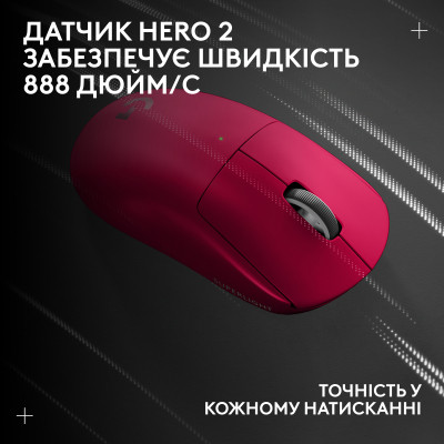 Мишка Logitech G Pro X Superlight 2 Lightspeed Wireless Magenta (910-006797) Вінниця - фото 7