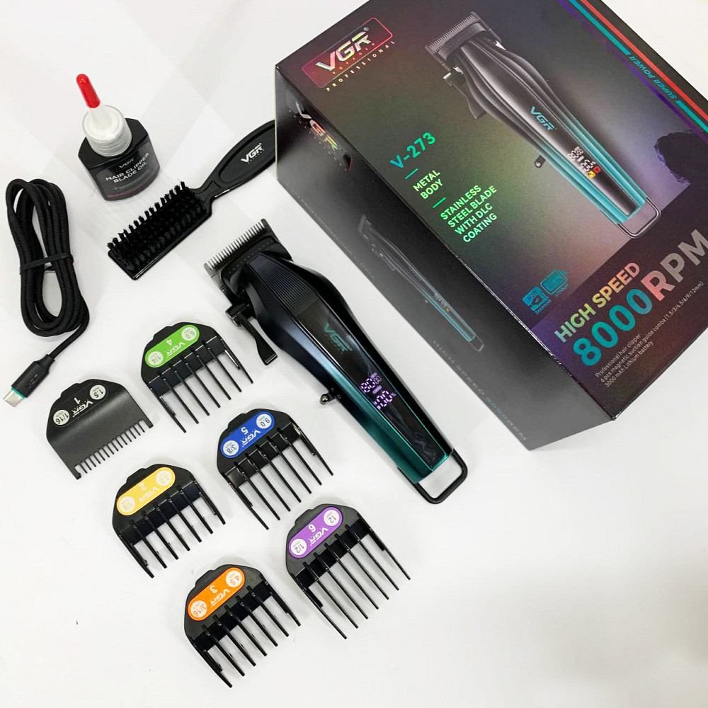 Класна машинка для стрижки волосся, Електромашинка для стрижки Бездротова машинка волосся RT-87 Львів - фото 11