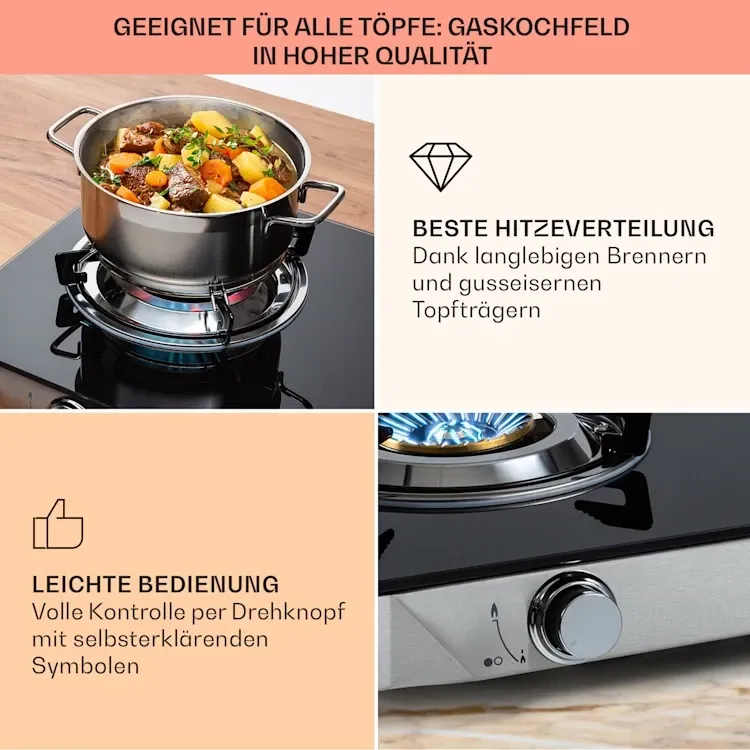 Газова плита Klarstein Barzona 2 з Німеччини Дніпро - фото 9