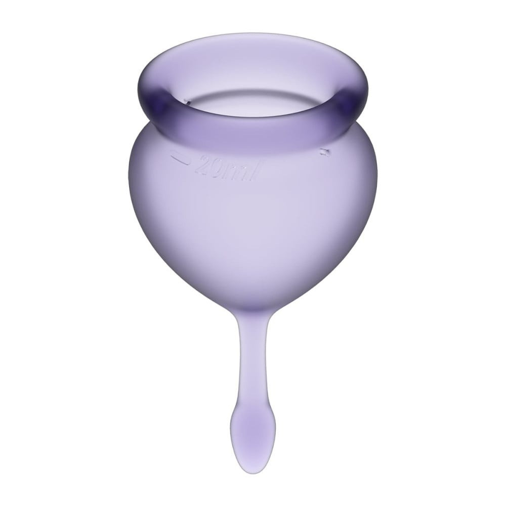 Набор многоразовых менструальных чаш Satisfyer Feel good медицинский силикон, 15 мл и 20 мл Sex Aura Киев - изображение 3