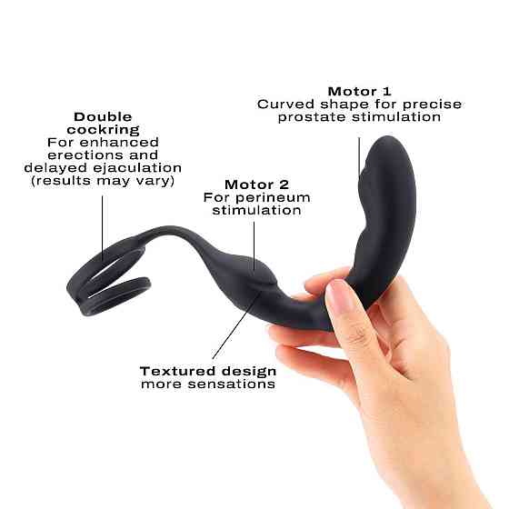 Масажер простати Dorcel P-Ring з ерекційним кільцем та пультом ДК Sex Aura Київ