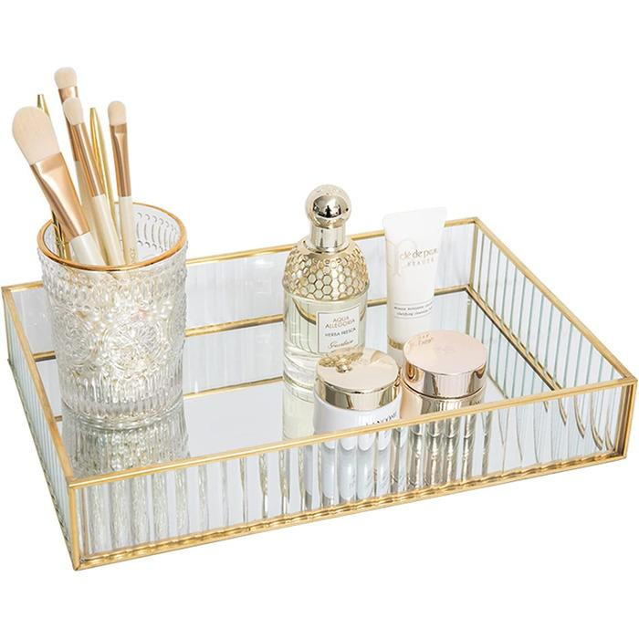 Вінтажний дзеркальний піднос SLHEQING 30 x 20 x 5 см Луцк - изображение 1