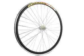 Обод   велосипедный (в сборе) 26   (перед, 36 спиц, алюминий)   (двойной) черный , метал.втулка Мукачево