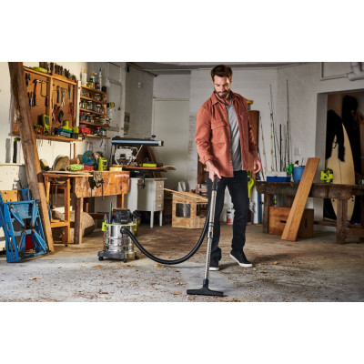Пылесос строительный Ryobi R18WDV-0 ONE+ (без АКБ и ЗУ) (5133004724) Вінниця - фото 4