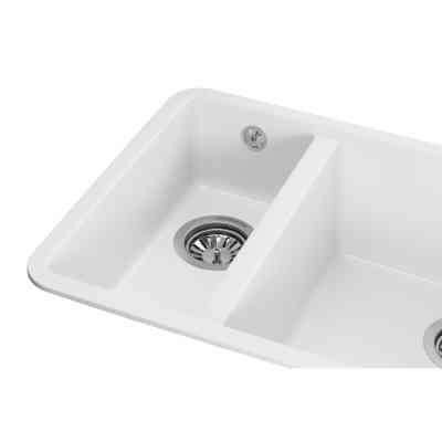 Мийка кухонна GRANADO Under top DOUBLE white (gr3405) Вінниця