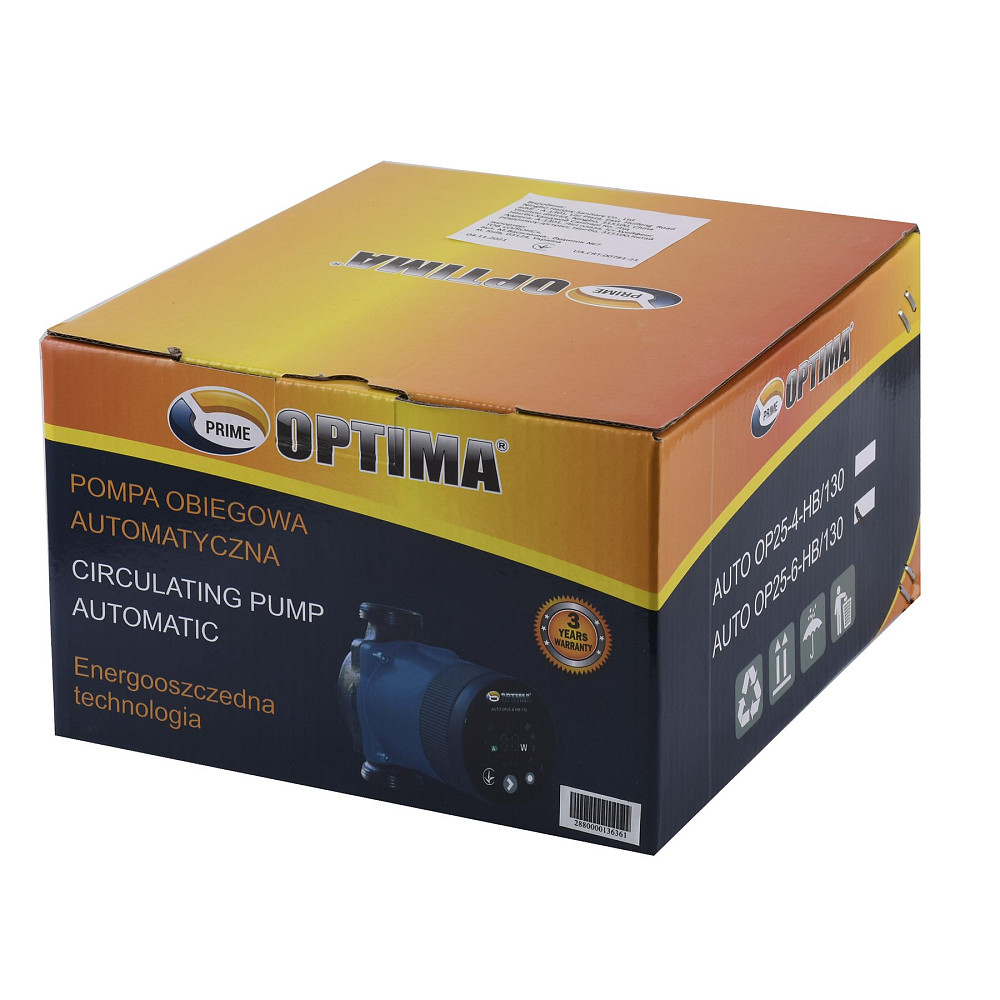 Насос циркуляційний енергоощадний  Optima PRIME OP25-60AUTO 130мм + гайки Тернопіль - фото 4
