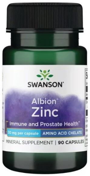 Цинк хелат Swanson Albion zinc 30 mg 90 caps Киев - изображение 1