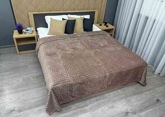 Плед-покривало Кубик 200х220 см (+-10см) Пудровий (87-233) Київ