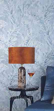 Шпалери вінілові на флізеліні Grandeco Anita1,06х10 гілки листя структурні темно-сірі Київ