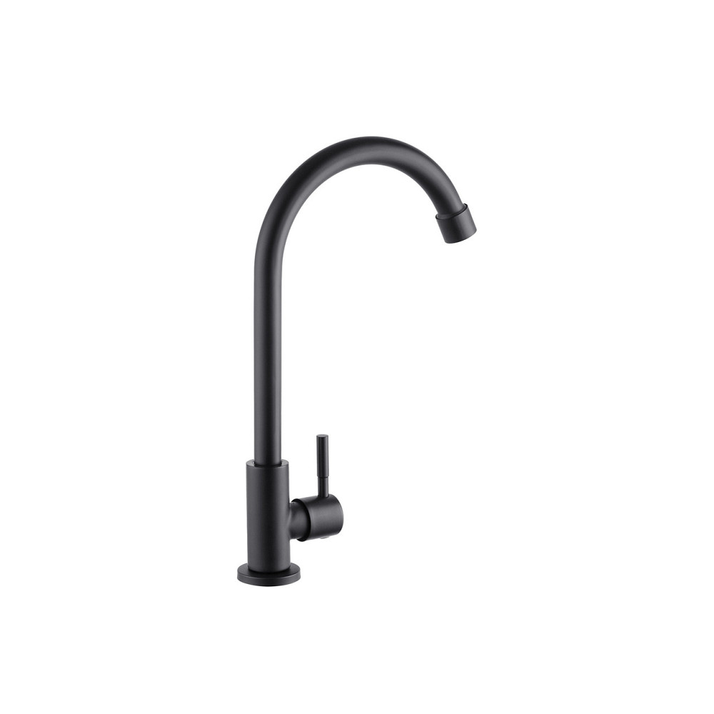 Кран на одну воду Kroner KRP Edelstahl Klassisch - SCH098 черный мат Киев - изображение 3