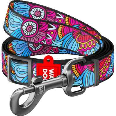 Повідок для собак WAUDOG Nylon регульований "Літо" S Ш 15 мм (5359) Вінниця