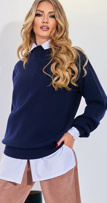 Джемпер свободный с высоким горлом (42-46) Киев - изображение 1