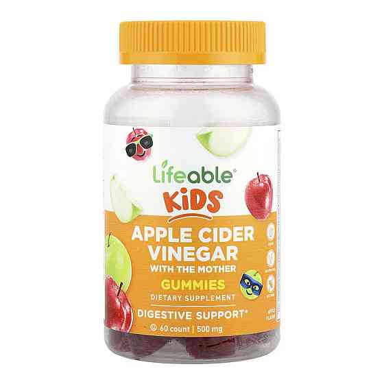 Яблучний оцет для дітей Apple Cider Vinegar Kids 60 мармеладок Київ