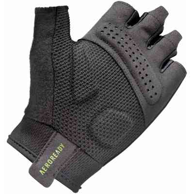 Перчатки для фитнеса Adidas Essential Training Gloves ADGB-15000GN чорний, зелений XS (885652027731) Винница
